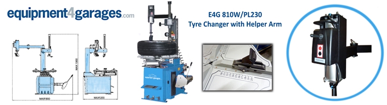 Semi-Automatic Car Tyre Changer with Helper Arm