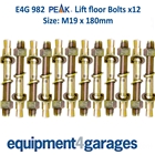 E4G 981 2 Post Lift Floor Anchor Bolts M18 x 160mm x12